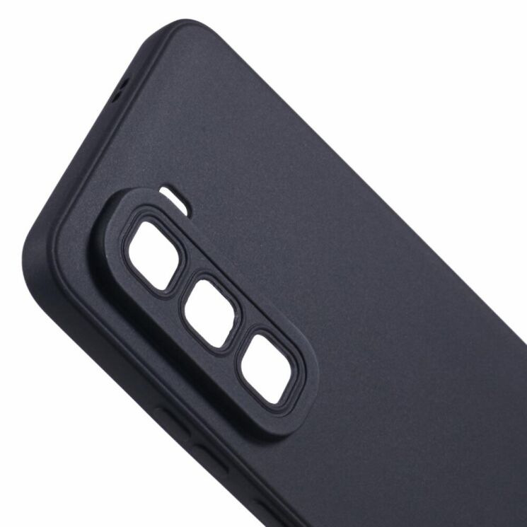 Силиконовый (TPU) чехол Deexe Matte Case для Infinix Hot 50 Pro - Black: фото 6 из 6
