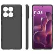 Силиконовый (TPU) чехол Deexe Matte Case для Motorola Edge 60 / Edge 60 Fusion - Black (379633B)