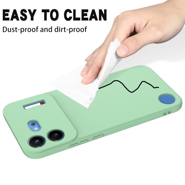 Силіконовий (TPU) чохол Deexe Silicone Case для Nothing Phone (4b) - Green: фото 9 з 9