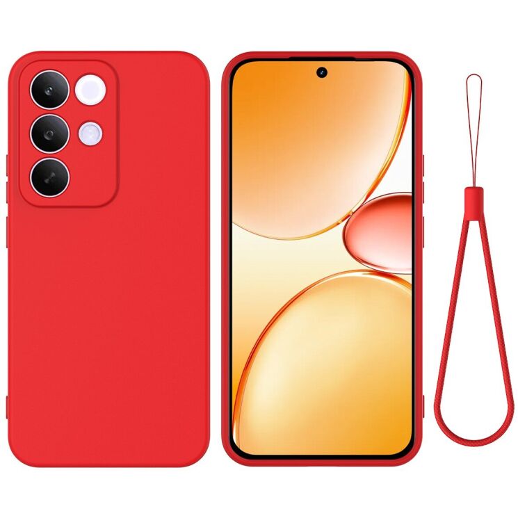 Силиконовый (TPU) чехол Deexe Silicone Case для Realme C85 Pro - Red: фото 1 из 8