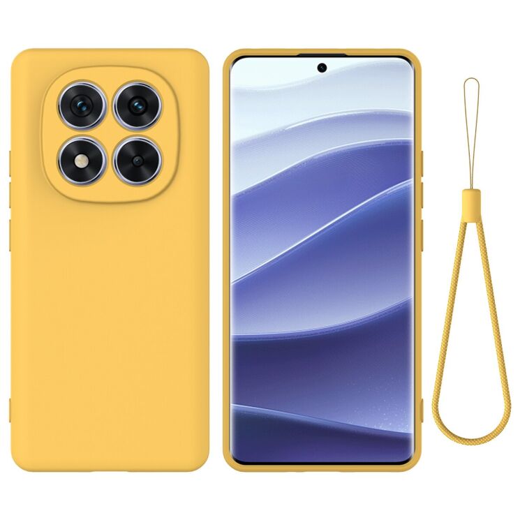 Силиконовый (TPU) чехол Deexe Silicone Case для Xiaomi Redmi Note 15 Pro - Yellow: фото 1 из 9