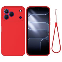 Силиконовый (TPU) чехол Deexe Silicone Case для ZTE Blade V80 Design - Red: фото 1 из 9