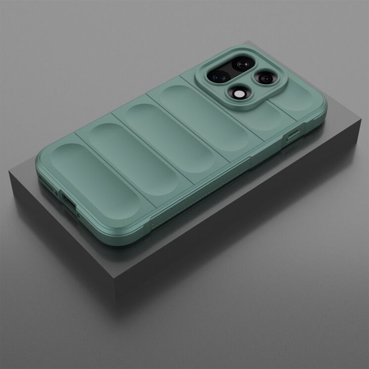 Силиконовый (TPU) чехол Deexe Terra Case для OnePlus 15 - Green: фото 3 из 6