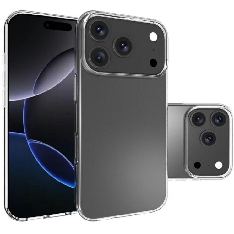 Силиконовый (TPU) чехол Deexe UltraThin для Apple iPhone 17 Pro Max - Transparent: фото 5 из 5