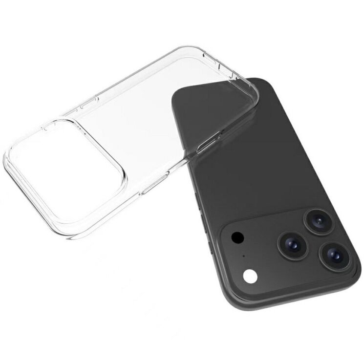 Силиконовый (TPU) чехол Deexe UltraThin для Apple iPhone 17 Pro Max - Transparent: фото 2 из 5