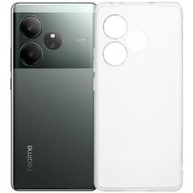 Силиконовый (TPU) чехол Deexe UltraThin для Realme GT 6T / GT 6 - Transparent: фото 1 из 6