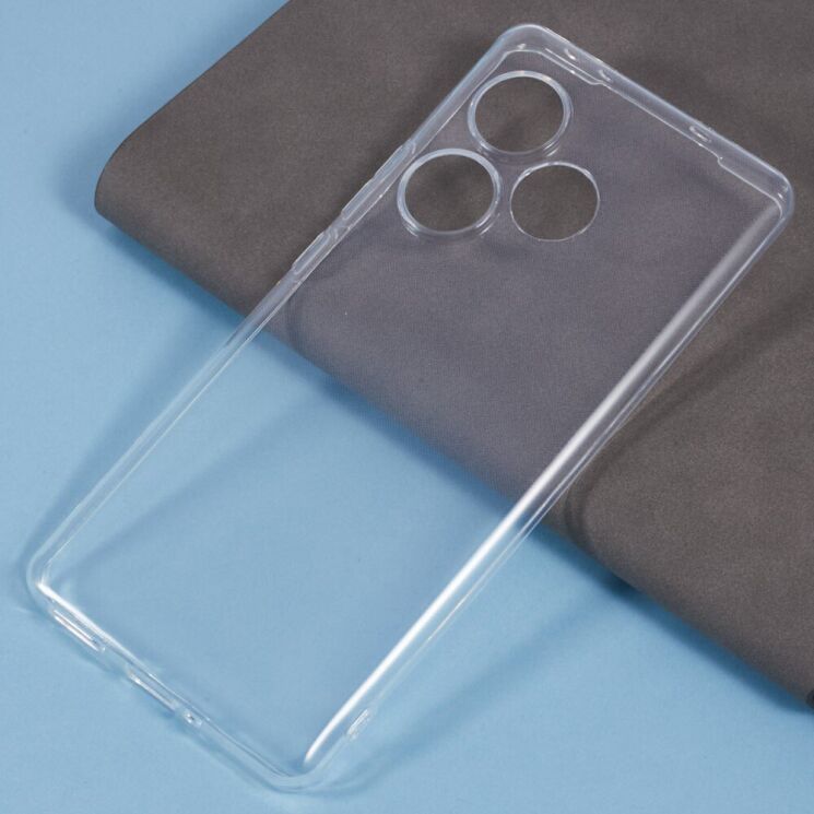 Силиконовый (TPU) чехол Deexe UltraThin для Realme GT 6T / GT 6 - Transparent: фото 3 из 6