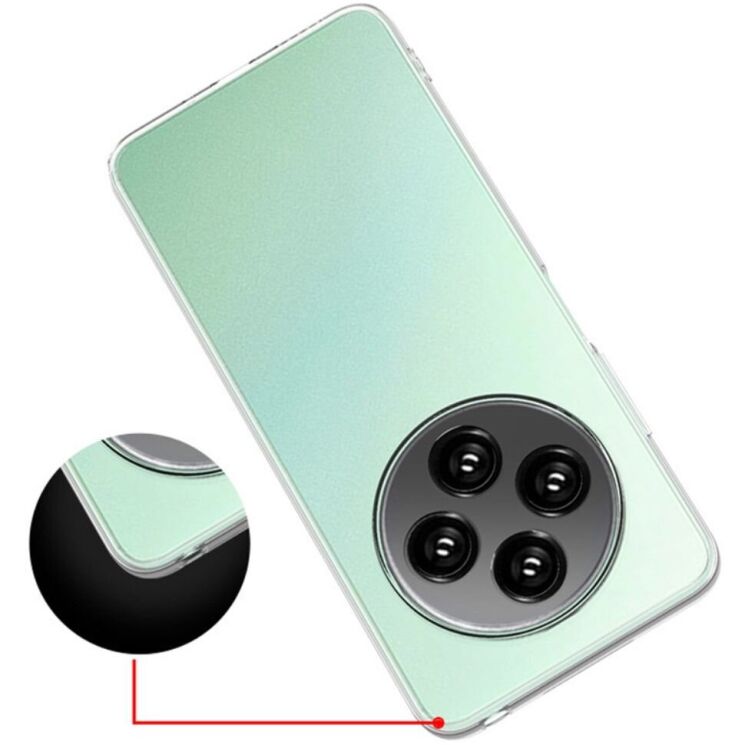 Силиконовый (TPU) чехол Deexe UltraThin для Xiaomi Redmi 14C / Redmi A4 5G / Poco C75 - Transparent: фото 3 из 3