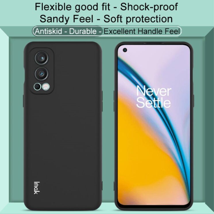 Силиконовый (TPU) чехол IMAK UC-3 Series для OnePlus Nord 2 - Black: фото 10 из 16