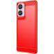 Силиконовый (TPU) чехол MOFI Carbon Fiber для Motorola Edge 50 Fusion - Red (354222R). Фото 2 из 12