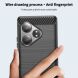 Силиконовый (TPU) чехол MOFI Carbon Fiber для Realme GT 6 / GT 6T - Blue (357809L). Фото 8 из 10