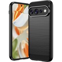 Силиконовый (TPU) чехол UniCase Carbon для Google Pixel 11 / 11 Pro - Black: фото 1 из 9