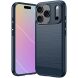 Силіконовий (TPU) чохол UniCase Carbon для iPhone 18 Pro Max - Blue (423860L). Фото 1 з 9