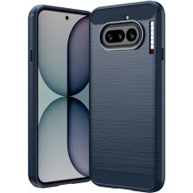 Силіконовий (TPU) чохол UniCase Carbon для Nothing Phone (4a) - Blue: фото 1 з 9