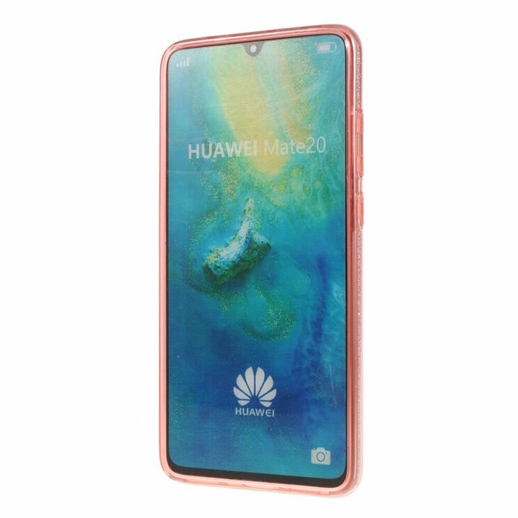 Силиконовый (TPU) чехол UniCase Glitter Cover для Huawei Mate 20 - Rose Gold: фото 2 из 4