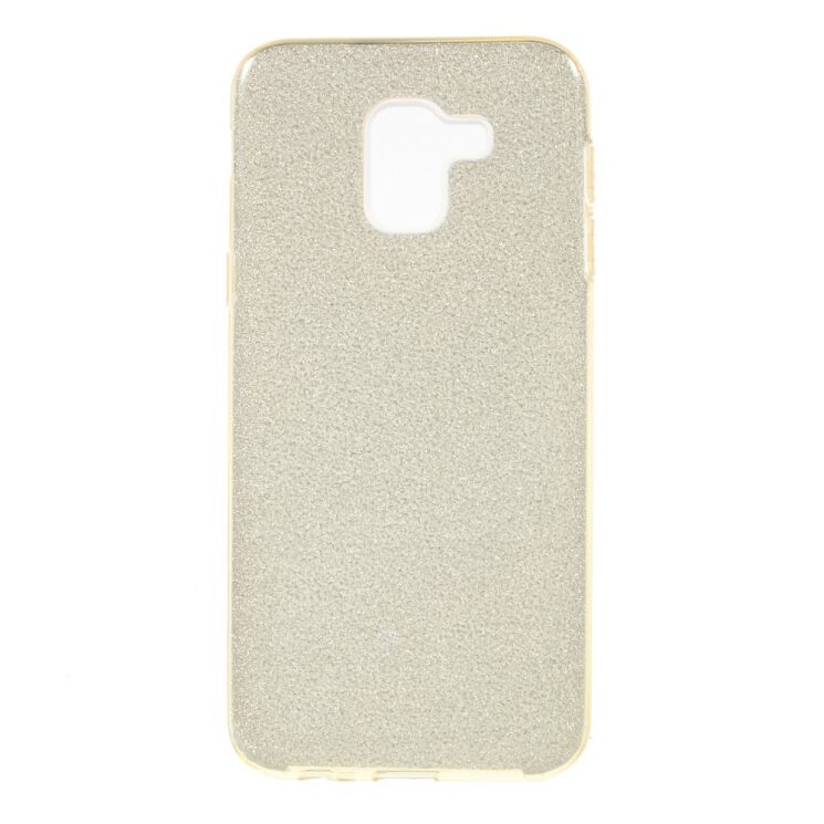 Силиконовый (TPU) чехол UniCase Glitter Cover для Samsung Galaxy J6 2018 (J600) - Gold: фото 1 из 4