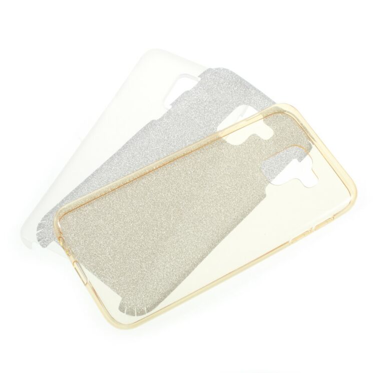 Силиконовый (TPU) чехол UniCase Glitter Cover для Samsung Galaxy J6 2018 (J600) - Gold: фото 4 из 4
