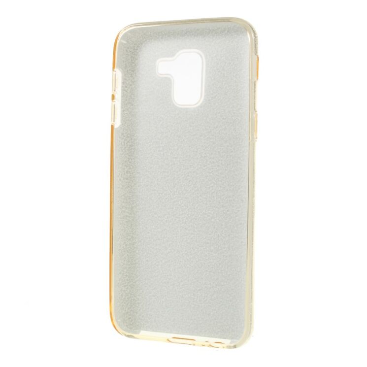 Силиконовый (TPU) чехол UniCase Glitter Cover для Samsung Galaxy J6 2018 (J600) - Gold: фото 3 из 4