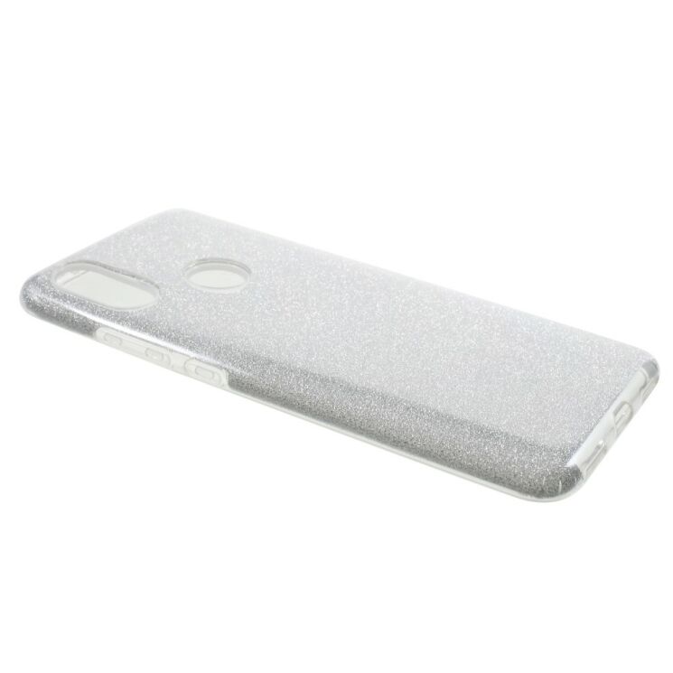 Силиконовый (TPU) чехол UniCase Glitter Cover для Xiaomi Mi 6X / Mi A2 - Silver: фото 2 из 3