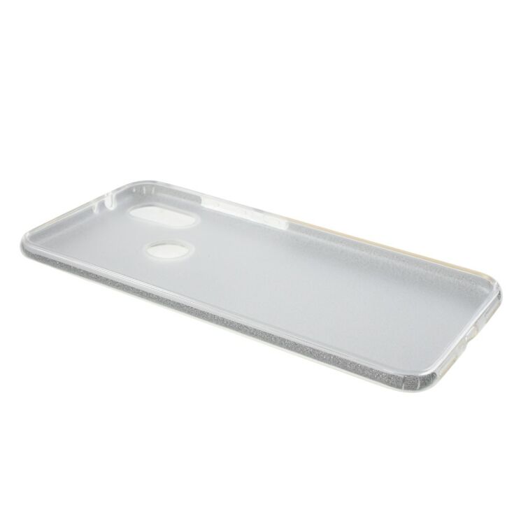 Силиконовый (TPU) чехол UniCase Glitter Cover для Xiaomi Mi 6X / Mi A2 - Silver: фото 3 из 3