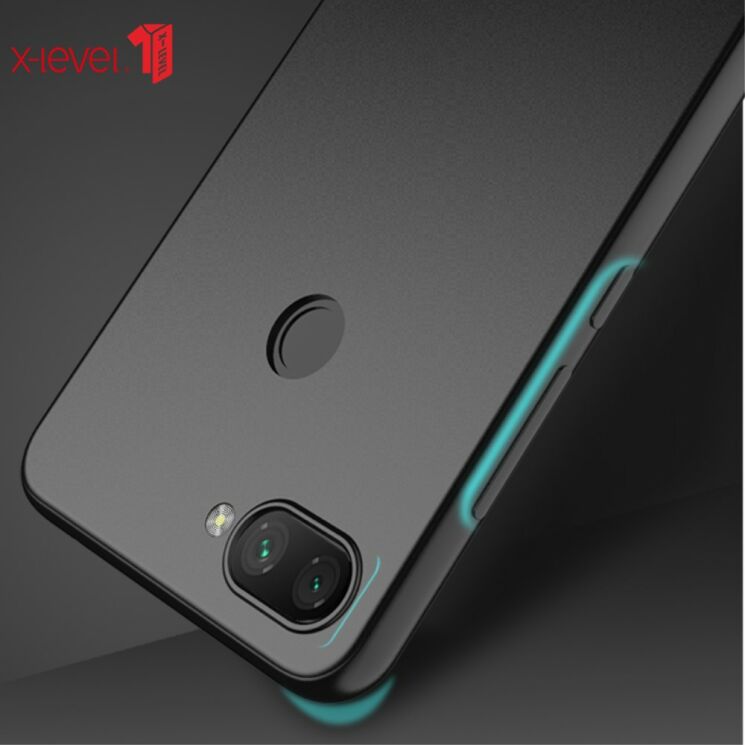 Силиконовый (TPU) чехол X-LEVEL Matte для Xiaomi Mi 8 Lite - Black: фото 4 из 6