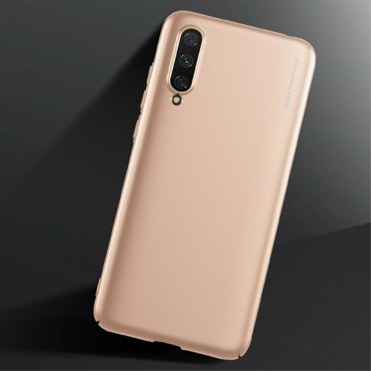 Силиконовый (TPU) чехол X-LEVEL Matte для Xiaomi Mi 9 Lite / Mi CC9 - Gold: фото 1 из 11