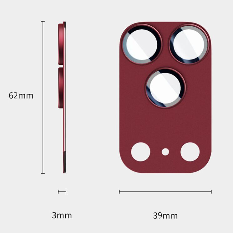 Скло на камеру Deexe MonoShield Camera Protect для iPhone 18 Pro - Silver: фото 6 з 6