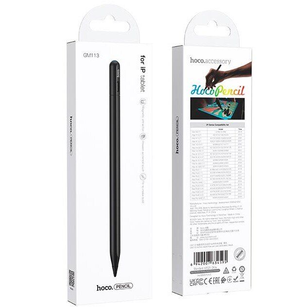 Стилус Hoco GM113 Active Capacitive Pen - Black: фото 3 з 7