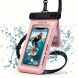 Вологозахисний чохол Deexe Aqua Shield для смартфонів діагоналлю до 7.5 дюймів - Pink (981874P). Фото 1 з 7