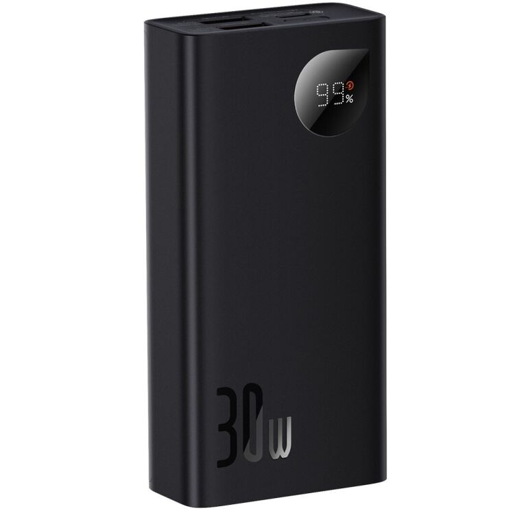 Внешний аккумулятор Baseus Digital Display 30W (10000mAh) PPAD040 - Black: фото 6 из 13