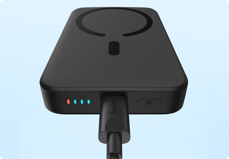 Внешний аккумулятор Baseus Magnetic Mini 20W (10000 mAh) PPCX070001 - Black: фото 14 из 23