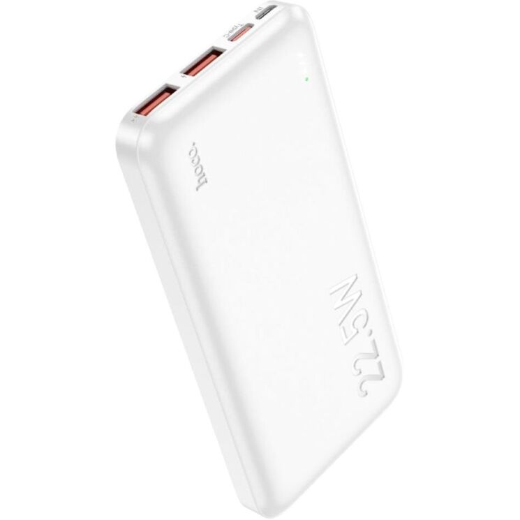 Зовнішній акумулятор Hoco J101 22.5W (10000mAh) - White: фото 1 з 6