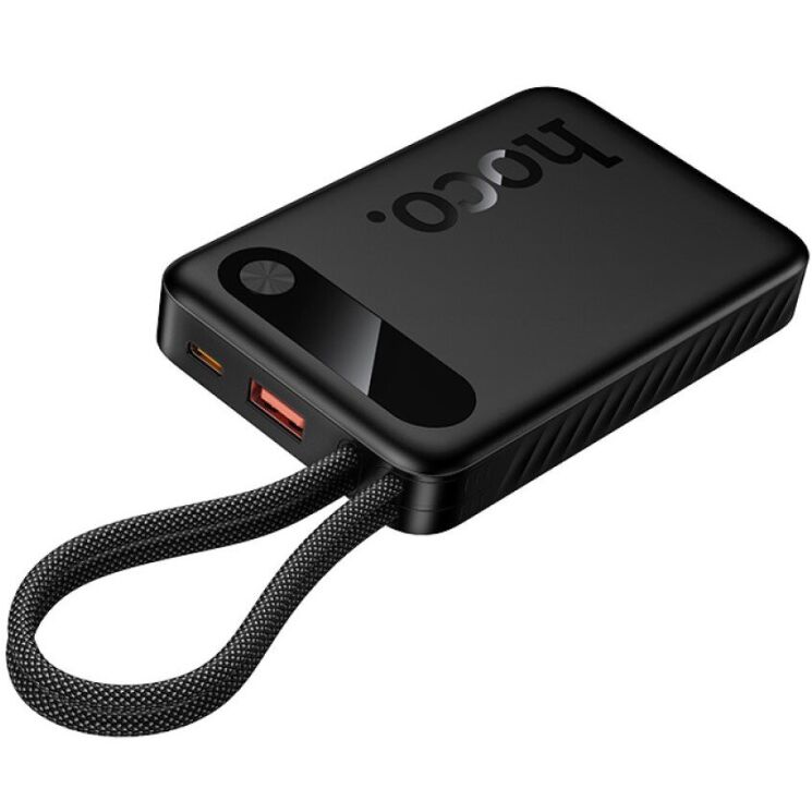Внешний аккумулятор Hoco J171 Edge 22.5W + PD20W (10000mAh) + кабель Type-C + Lightning - Black: фото 1 из 7