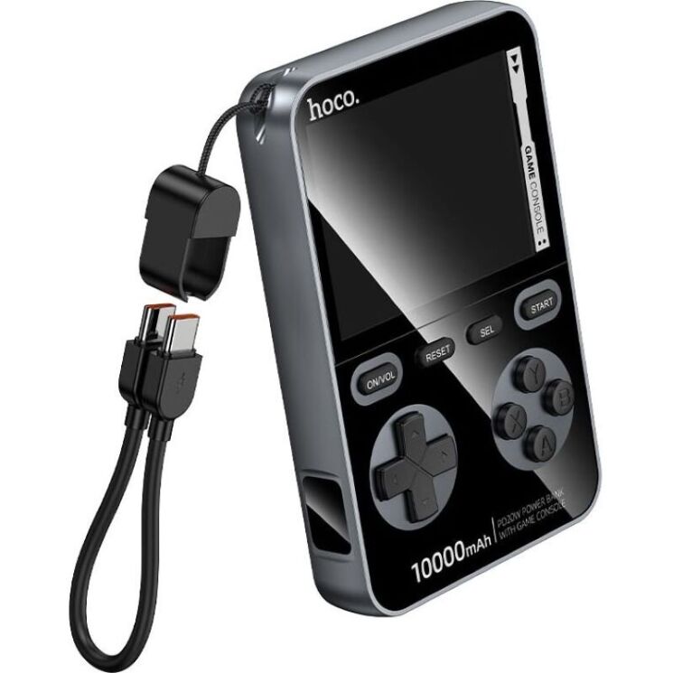 Внешний аккумулятор с игровой консолью Hoco Q47 2 in 1 PD20W + QC3.0 (10000mAh) - Black (995705B) Внешний аккумулятор с игровой консолью Hoco Q47 2 in 1 PD20W + QC3.0 (10000mAh) - Black: фото 2 из 7