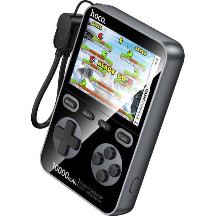 Внешний аккумулятор с игровой консолью Hoco Q47 2 in 1 PD20W + QC3.0 (10000mAh) - Black (995705B) Внешний аккумулятор с игровой консолью Hoco Q47 2 in 1 PD20W + QC3.0 (10000mAh) - Black: фото 1 из 7