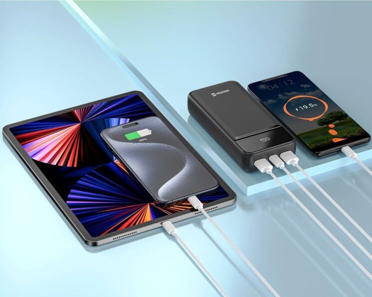 Внешний аккумулятор SWISSTEN Power Line II 22.5W (20000mAh) - Black: фото 4 из 4