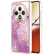 Захисний чохол Deexe Marble Case для OPPO Reno 12 F/FS - Light Purple (360131LV). Фото 1 из 6