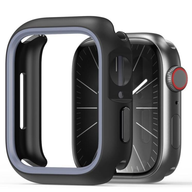 Захисний чохол Dux Ducis Bamo Series для Apple Watch 10 42 mm - Black / Grey: фото 1 из 10