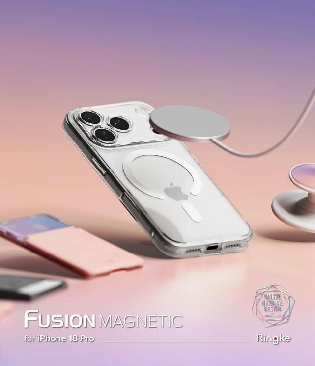 Защитный чехол Ringke Fusion Magnetic для iPhone 18 Pro (8800380462571) - Clear: фото 5 из 21