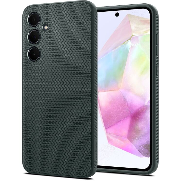 Защитный чехол Spigen (SGP) Liquid Air для Samsung Galaxy A35 (A356) - Abyss Green: фото 1 из 18