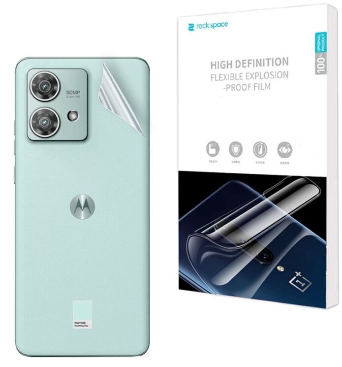 Захисна плівка на задню панель RockSpace Explosion-Proof SuperClear для Motorola Edge 40 Neo: фото 1 з 9