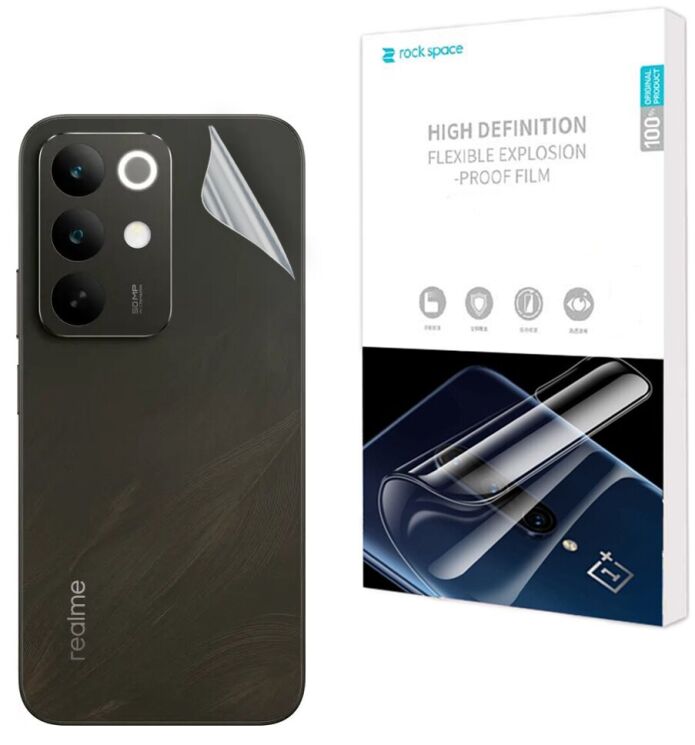 Защитная пленка на заднюю панель RockSpace Explosion-Proof SuperClear для Realme C85: фото 1 из 9