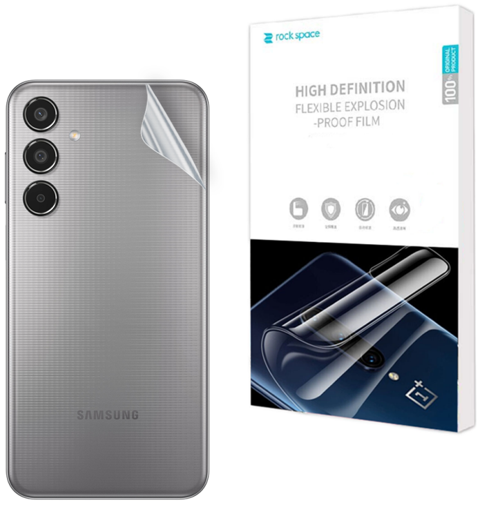 Захисна плівка на задню панель RockSpace Explosion-Proof SuperClear для Samsung Galaxy M35 (M356): фото 1 з 9