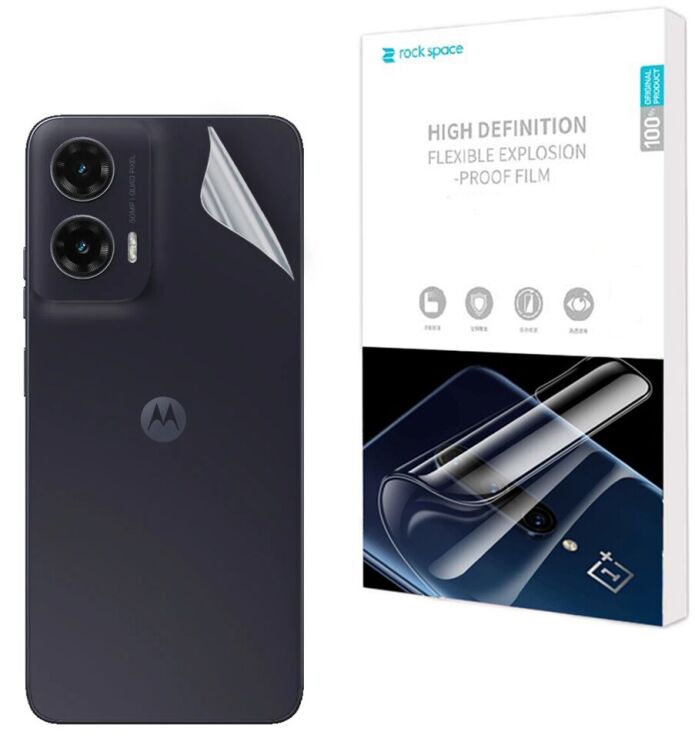 Захисна плівка на задню панель RockSpace SuperClear для Motorola Moto G35: фото 1 з 9
