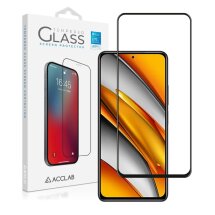 Защитное стекло ACCLAB Full Glue для Xiaomi Poco F3 / Redmi K40 / Redmi K40 Pro / Mi 11i - Black: фото 1 из 6