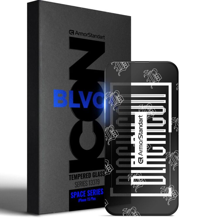 Захисне скло ArmorStandart Space Black Icon для Apple iPhone 15 Plus - Black: фото 1 з 7