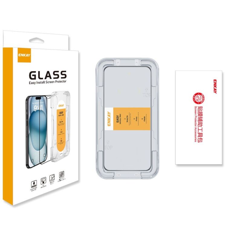 Защитное стекло ENKAY Easy Install Full Glue для Xiaomi Redmi Note 15 Pro 5G - Black (405040) Защитное стекло ENKAY Easy Install Full Glue для Xiaomi Redmi Note 15 Pro 5G - Black: фото 7 з 7