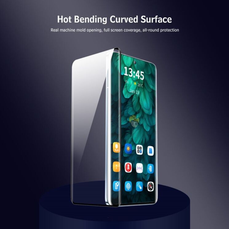 Защитное стекло HAT PRINCE 3D Full Covering для Motorola Edge 60 / Edge 60 Pro / Edge 60 Fusion - Transparent: фото 2 из 7