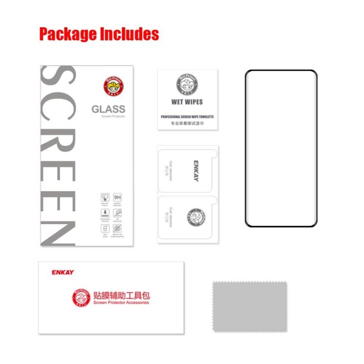 Защитное стекло HAT PRINCE 3D Full Covering для Motorola Edge 60 / Edge 60 Pro / Edge 60 Fusion - Transparent: фото 7 из 7