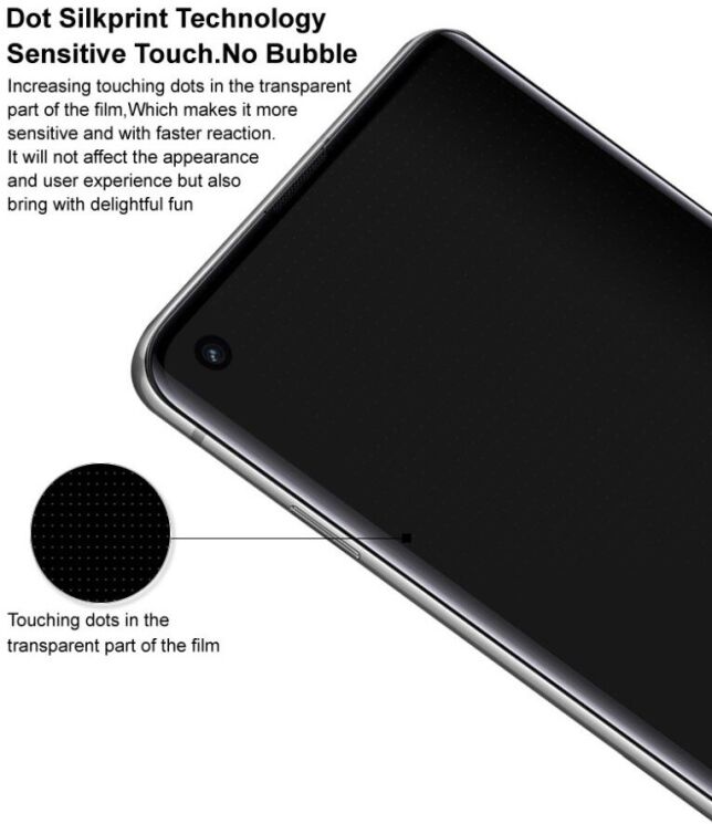 Защитное стекло IMAK 3D Curved Clear Glass для OPPO Reno 13 Pro 5G - Black: фото 10 из 12